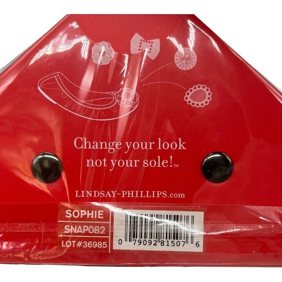 Lindsay Phillips Interchangeable Snaps Tortoise & Gold Monogrammed Shoe Accessor - Picture 3 of 5